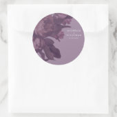 Sticker Rond Mariage Imaginaire violet (Sac)