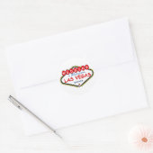 Sticker Rond MARIAGE In Fabulous Las Vegas Cherry logo autocoll (Enveloppe)