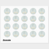 Sticker Rond Mariage Inséparable (Feuille)