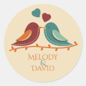 Sticker Rond Mariage Inséparable (Devant)