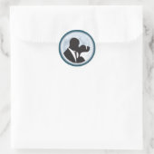 Sticker Rond Mariage Kiss (Sac)