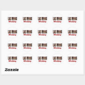 Sticker Rond Mariage Las Vegas (Feuille)