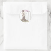 Sticker Rond Mariage Lavender Woodland (Sac)
