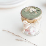 Sticker Rond Mariage M. Mme Pampas herbe, eucalyptus botanique<br><div class="desc">Mariage M. et Mme pampas herbe,  eucalyptus botanique noir,  blanc et vert sauge fête boho moderne faveur décoration autocollant cadeau.</div>