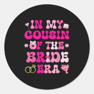 Sticker Rond Mariage Mariage Des Coeurs Fleurs Dans Mon Cousin