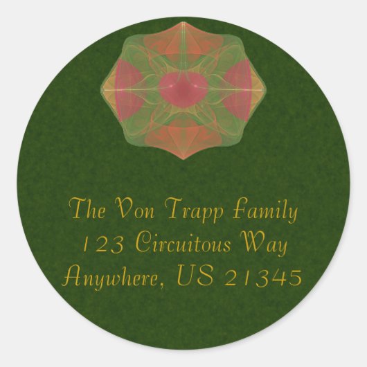 Sticker Rond Mariage masculin (Devant)