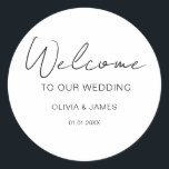 Sticker Rond Mariage Merci Anniversaire Fiançailles et événemen<br><div class="desc">Mariage Merci Anniversaire Fiançailles et événements</div>