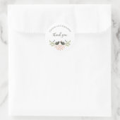 Sticker rond Mariage Merci classique Inséparable (Sac)