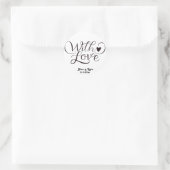 Sticker Rond Mariage minimaliste (Sac)