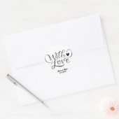 Sticker Rond Mariage minimaliste (Enveloppe)