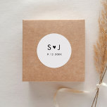 Sticker Rond Mariage minimaliste EVERLEIGH<br><div class="desc">Everleigh Collection - une collection étonnante et minimaliste qui dispose d'une police de calligraphie moderne qui est à la fois chic et élégant. Cette collection offre un design intemporel et élégant qui est parfait pour tous les événements, des mariages aux baby showers et tout entre les deux. Découvrez l'élégance et...</div>