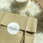 Sticker Rond Mariage minimaliste moderne | Noir et blanc