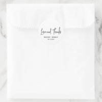 Mariage Moderne Minimaliste Noir et Blanc