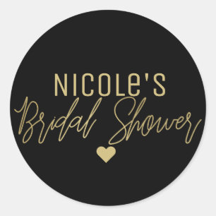 Sticker Rond Mariage Moderne Script PERSONNALISÉE Toute Couleur