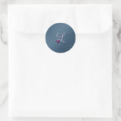 Sticker rond Mariage Monogram Classic Denim (Sac)