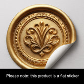 Sticker Rond Mariage Monogramme Argent Deux Cœurs Bleus