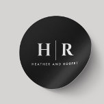 Sticker Rond Mariage Monogramme Simple Classique Chic Minimal N<br><div class="desc">Améliorez la sophistication de vos détails mariages grâce à nos Stickers ronds Monogram Simple Classic Simple Chic Minimal Black Classic Mariage. Ces autocollants personnalisés, avec les initiales de la mariée et du marié, mêlent sans effort l'élégance classique à un design minimaliste. Le jeu intemporel de couleurs noir et blanc ajoute...</div>