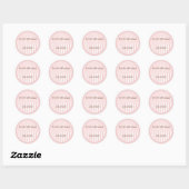 Sticker Rond Mariage monographique personnalisé Favoriser les É (Feuille)