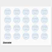 Sticker Rond Mariage monographique personnalisé Favoriser les É (Feuille)