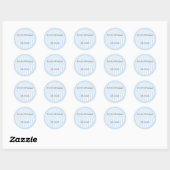 Sticker Rond Mariage monographique personnalisé Favoriser les É (Feuille)