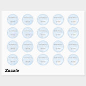 Sticker Rond Mariage monographique personnalisé Favoriser les É (Feuille)