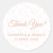 Sticker Rond Mariage Motif (Devant)