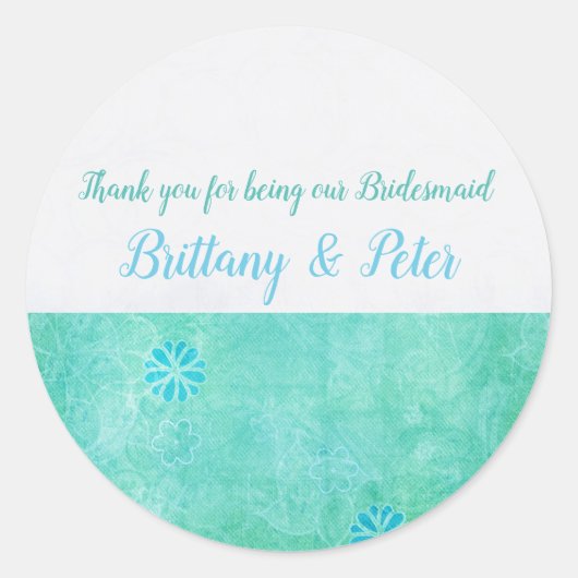 Sticker Rond Mariage nuptiale de Patchwork Graffiti (Devant)