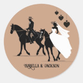 Sticker Rond Mariage occidental (Devant)