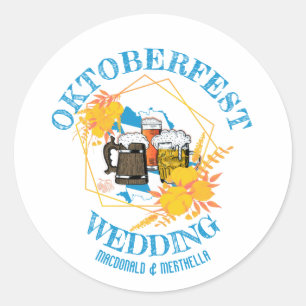 Sticker Rond Mariage OKTOBERFEST