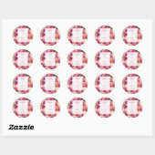 Sticker Rond Mariage Ornat (Feuille)