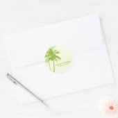 Sticker Rond Mariage Palm Trees (Enveloppe)