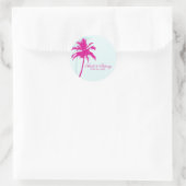 Sticker Rond Mariage Palm Trees (Sac)