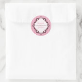 Sticker Rond MARIAGE PERSONNALISÉ SEAL :: luxueux luxe 2 (Sac)