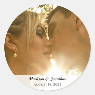 Sticker Rond Mariage photo
