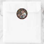 Sticker Rond Mariage photo ornemental Chic Gold (Sac)