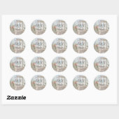 Sticker Rond Mariage plage Retro Arbor (Feuille)