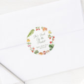 Sticker Rond Mariage Réception Thématique Marché de Producteurs