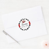 Sticker Rond Mariage Rockabilly (Enveloppe)