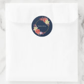 Sticker Rond Mariage rose (Sac)