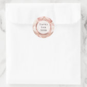 Sticker Rond Mariage Rose Pearl (Sac)