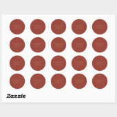 Sticker Rond Mariage rouille solide rustique (Feuille)