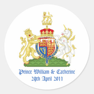 Sticker Rond Mariage royal