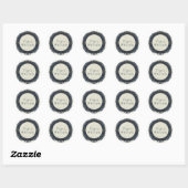 Sticker Rond Mariage royal de la Numérique (Feuille)