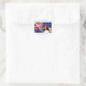 Sticker Rond Mariage royal du prince Harry et Meghan Markle (Sac)