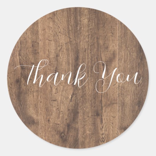 Sticker Rond Mariage Rustique Or Eucalyptus & Fleurs Blanches (Devant)