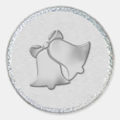 Sticker Rond Mariage Silver Bells (Devant)