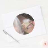 Sticker Rond Mariage sous les étoiles (Enveloppe)