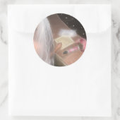 Sticker Rond Mariage sous les étoiles (Sac)