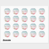 Sticker Rond mariage Sur La Plage (Feuille)