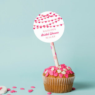 Sticker Rond Mariage Suspendu Cœurs Amour Lavage